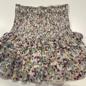 Falling Love multi colored Printed Ruffle Skirt